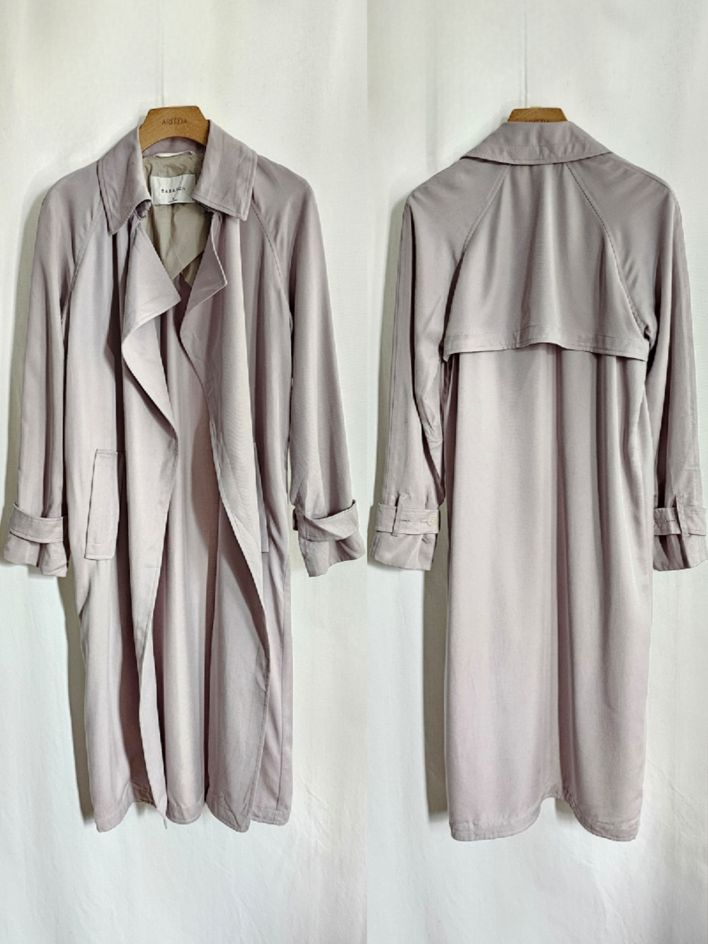 Aritzia Babaton Lilac Lawson Trench Coat - Picture 6 of 16